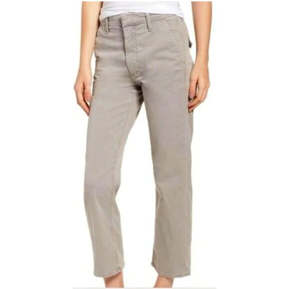 MOTHER THE TOMCAT PREP CROPPED KHAKIS CHINOS KILLING TIME CEMENT STRETCH sz 27 - Picture 1 of 9